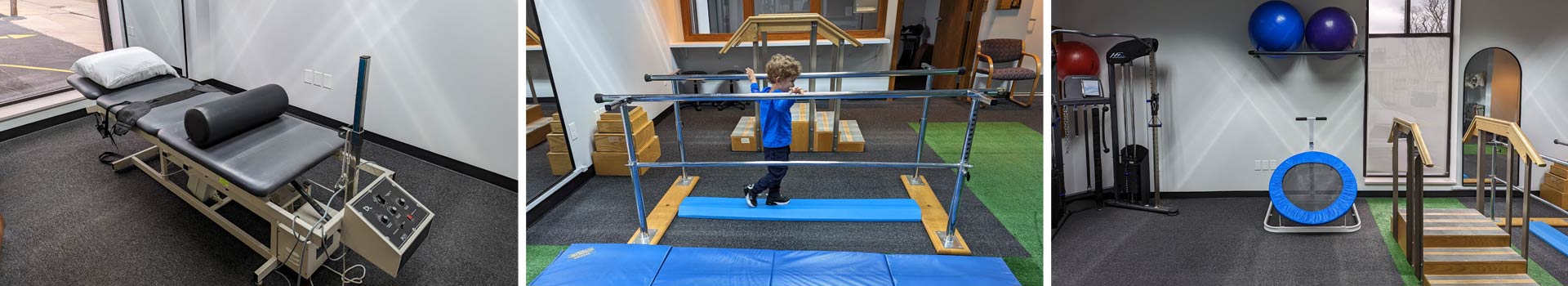 Exercise equipment at Total Body Rehab